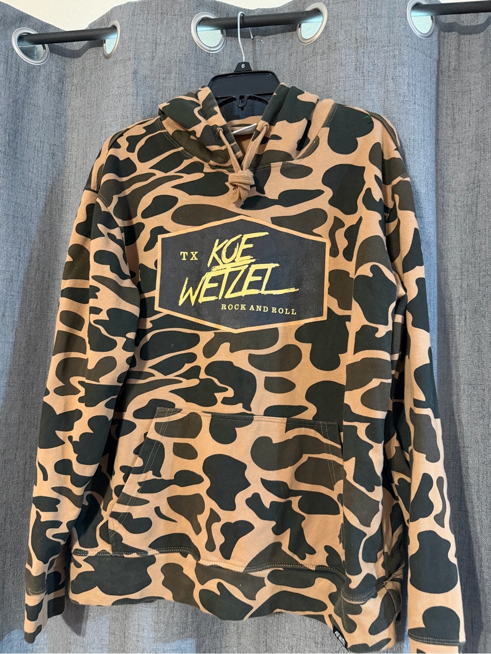 Koe Wetzel Camo Pullover Hoodie - Tan & Black